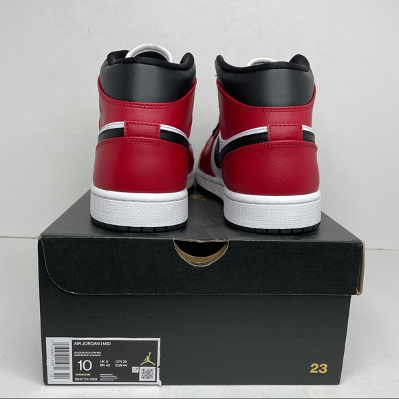 Nike Air Jordan 1 Retro Mid “Black Toe Chicago” - Picture 4 of 4